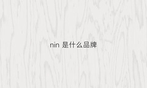 nin是什么品牌(nimy是什么品牌)